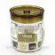 New design glass jar glass candy jar cookie jar with painting