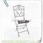 LC-89003 Outdoor wrought iron folding metal chairs