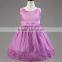 elegant bowknot birthday dress tutu lace flower puffy dress for girls from 2-8 years