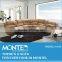 luxury living room furniture leather sofa