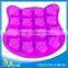 2015 Food grade novelty cheap silicone custom ice cube tray