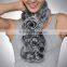 Real Knitted Round Rex Rabbit Fur Neck Scarf