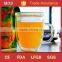 Double-wall glass borosilicate coffee mug with lid
