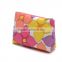 Hot sale fashion colorful canvas flower printing cosmetic bag