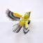 Pearl Powder 4 inch Plastic Art Bird Fridge Magnet, Bird Decoration, Wedding Door Gift