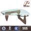 glass coffee table wood leg CT-010