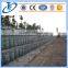 hexagonal wire netting gabion box, the stone cage nets for perimeter security and defence walls