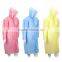 hooded emergency promotional pe poncho without button