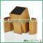 Fuboo bamboo new moden high quality bamboo Kapoosh Dice Knife Block