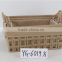 Nice natural cotton woven picnic basket with handles