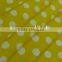 fabric elie saab white dot on light yellow poly milk fiber fabric Spandex Fabric 4way strentch