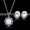 Wholesale Latest Design Fashion Necklaces Women Luxury Statement Diamond Jewelry Set SKJT0537