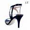 OS06 2015 Women Sandal Ankle Strap with buckle High Heel Satin Upper Women summer sandals