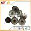 latest design high quality low price custom made silver metal jeans buttons and rivets