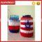 V-584 new design can hugger knitting wine bottle cover handmade knit pattern christmas drink bottle covers bag
