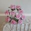 miniture flowers artificial for gift packing PE artificial flowers