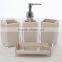 MZ Plastic colorful bathroom accessories set with lotion bottle