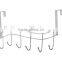 Best selling non-screws Chrome Plated metal over the door hook