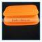 orange rectangular shape foldable eco friendly silicone box