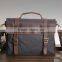 Vintage and rero canvas bag/Unisex leather leisure bag/Washed canvas bag/big tote/crossbody bag