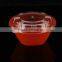 700ml thickness round diamond plastic food soup bowl microwave safe FDA approval with clear lid