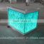 Fantastic led lighted prefab solid surface commercial bar counter fashion design