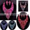2016 New arrival costume & fashion jewelry for Aso ebi party/High end fashion jewelry necklace wholesale