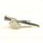 custom concave logo metal zipper puller zinc alloy zipper puller