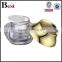10/50g high quality wholesale made in china acrylic jar plastic aluminum golden luxury screw lid packaging