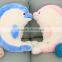 goodtime cartoon animal style 45 cm pink and blue dolphin lovers plush toy doll sleeping pillow