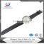 leather strap watch with alloy case for ladies