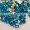 big size ss39 8mm blue zircon pointback chaton