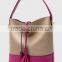 women leather bucket bag designer tote bag