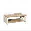 Popular simple design office modern coffee table in MFC with aluminum base