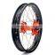 Wholesale lightweight alloy motorcycle front and rear wheel for KTM dirt bike