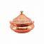 Hammered Steel Copper Serving Mughlai Handi With Lid 525 ML - Serving Dish Curry Home Hotel Restaurant Tableware