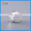 Silver cap plastic small cosmetic jar