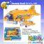 Kid promotion gift toys bo music plastic aircraft with light & sound