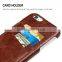 Mobile phone accessories soft leather case with card holders for iphone6