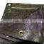 Heavy Duty Vinyl Shade Sail Black Mesh Tarp Breathable Hauling Mesh Tarp Nursery Cover