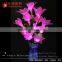 high 90CM artificial led lily branch flower vase lights for table wedding decoration