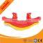 Double seats plastic rocking horse for kids indoor outdoor playground