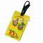 2015 Customized Design Soft Pvc Luggage Tag Rubber Loop
