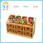 Wholesale custom high quality wooden preschool classroom furniture wooden storage unit storage cabinet for kids