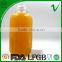 PET empty juice packaging 250ml boston round plastic bottle with food grade