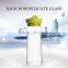 New design 800ml heat resistant glass carafe water bottle with silicone lid