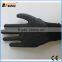 BSSAFETY Black latex coated crinkle finished string knit working gloves