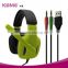 Gaming Headset for PC Laptop Mac Mobile Phones with Microphone and LED Light