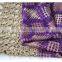 Newest design African purple beautiful wedding bridal lace fabric wholesale
