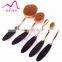 Hot Sale!!! Custom High Quality Single Professional Black Oval Synthetic Hair Large Powder Cosmetic Makeup Brush